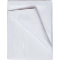 400 Thread Count Egyptian Cotton Flat Sheet - BM134 - White / Superking