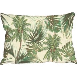 Monstera leaf Botanical vintage Outdoor Cushion - Green - thumbnail 2