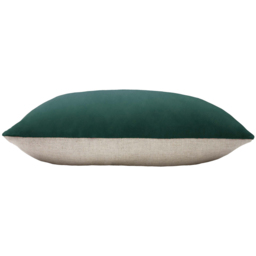 Contra Velvet Cushion 40 x 60cm - Teal / Feather - thumbnail 2