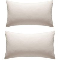 Percale Plain Pillowcase Pair - Cream