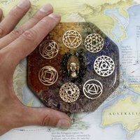 Orgonite Desk Power Packs Buddha Chakra Large Multicolor - Multicolor