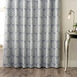 Set of 2 Horto Botanical Room Darkening Eyelet Curtains - Blue / 137cm / 229cm - thumbnail 4