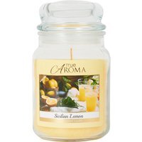 Sicilian Lemon Mason Jar Candle - Yellow - image 1