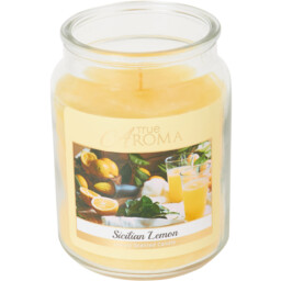 Sicilian Lemon Mason Jar Candle - Yellow - thumbnail 2