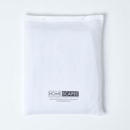 Linen Extra Deep Fitted Sheet - White / Double - thumbnail 4