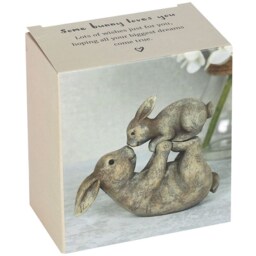 Some Bunny Loves You Ornament - Grey - thumbnail 3