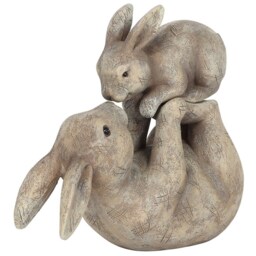 Some Bunny Loves You Ornament - Grey - thumbnail 2