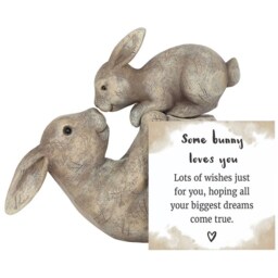 Some Bunny Loves You Ornament - Grey - thumbnail 4