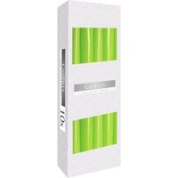 Green Taper Candle Elegant Natural Finish for Decor Events - Green