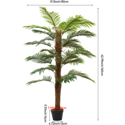 Potted Artificial Palm Tree - Green / 160cm - thumbnail 2