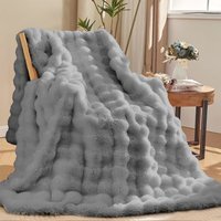 Luxury Thermal Supersoft Indulging Throw - Charcoal / 240cm