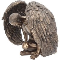 Angels Rest Figurine Bronze Angel Ornament - 20cm