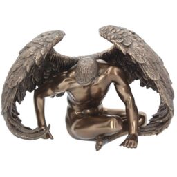 Angels Rest Figurine Bronze Angel Ornament - 20cm - thumbnail 2