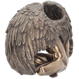 Angels Rest Figurine Bronze Angel Ornament - 20cm - thumbnail 4