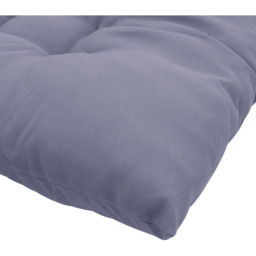 Outdoor Bench Recliner Lounger Seat Cushion - Grey / 110cm - thumbnail 2