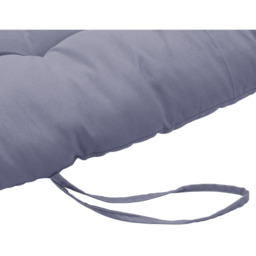 Outdoor Bench Recliner Lounger Seat Cushion - Grey / 110cm - thumbnail 4