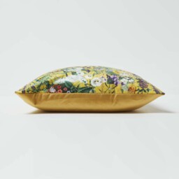 Floral Botanical Garden Yellow Cushion 46 x 46 cm - Yellow - thumbnail 3