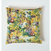 Floral Botanical Garden Yellow Cushion 46 x 46 cm - Yellow