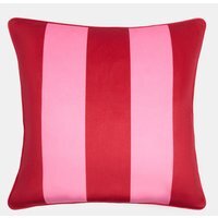 Pack of Matte Velvet Stripe Cushion Covers - Pink / 2 - thumbnail 1