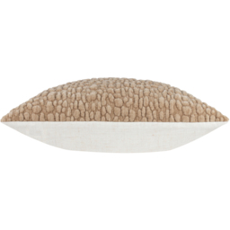 Pebble Textured Chenille Cushion - Stone / Polyester - thumbnail 4