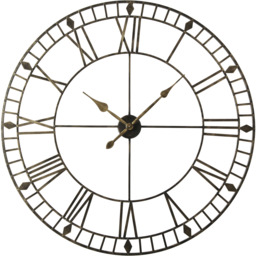 Skeleton Large Wall Clock - Black & Gold - thumbnail 2