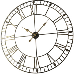 Skeleton Large Wall Clock - Black & Gold - thumbnail 3
