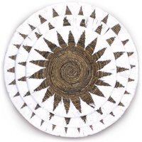 Seagrass Wall Art Set of 3 - Cream Boho Rustic Decor - Cream