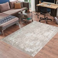 Serenity Modern Abstract Acrylic Contemporary Area Rugs - Stone / 120x170 cm Rectangle - image 1