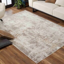 Serenity Modern Abstract Acrylic Contemporary Area Rugs - Stone / 120x170 cm Rectangle - thumbnail 2