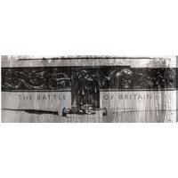 London Battle of Britain London Graphic Art on Canvas - Black / 46cm