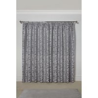 Cavendish Lined Pencil Pleat Curtains - Silver / 228cm / 183cm