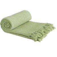 Honeycomb Throw - Pistachio / 228cm / 254cm