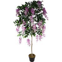 150cm Artificial Tree Wired Stems Potted - Pink