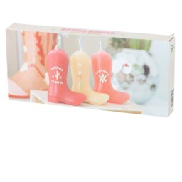 Cowboy Boot Candle Trio Western Decor Delight - Multicolor - thumbnail 2