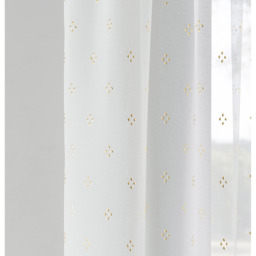 Pair of Destiny Gold Metallic Diamond Print Sheer Voile Panels - Gold / 183cm - thumbnail 4