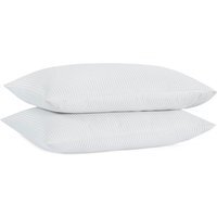 Pack of 2 Bamboo Cotton Housewife Pillowcases - Silver