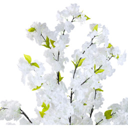 Potted Artificial Cherry Blossom Tree - White - thumbnail 3