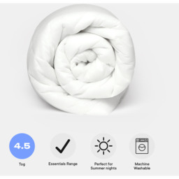 Summer 7.5 Tog Duvet Quilt - White / King size / 4.5 - thumbnail 5