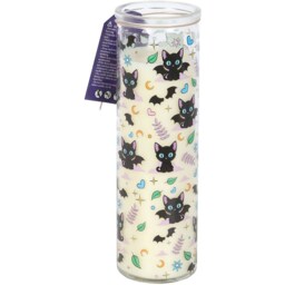 Cute and Creepy Cat Print Scented Tube Candle - Lavender - thumbnail 2