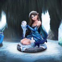 Azura Blue Crystal Fairy Figurine Small - 8.3cm - image 1