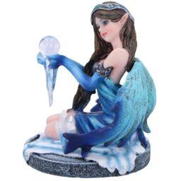Azura Blue Crystal Fairy Figurine Small - 8.3cm - thumbnail 3