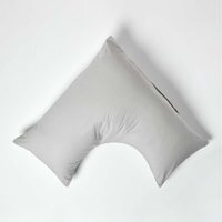 200 Thread Count Egyptian Cotton V Shape Pillowcase - Silver Grey