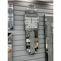 Grandfather Style Wall Clock - Silver