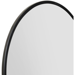 "The Fenestra - Black Edged Circular Modern Wall Mirror 31"" - Black" - thumbnail 5
