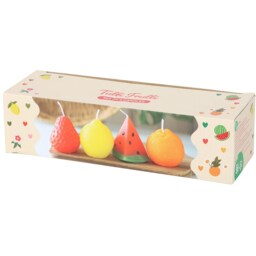 Set of 4 Fruit Shaped Candles - Multicolour - thumbnail 4