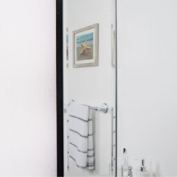 3 x Horsley All Glass Modern Dress Mirror - Silver - thumbnail 3