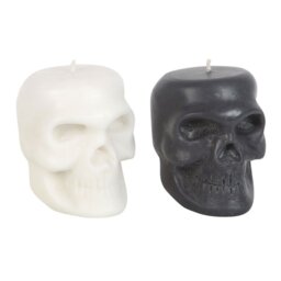 Set of 12 Opium White Sage Skull Candles for Halloween Decor - White - thumbnail 3