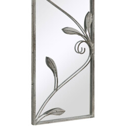Arcus Concrete Metal Frame Arch Outdoor Garden Mirror 64 x 24cm - Grey - thumbnail 4