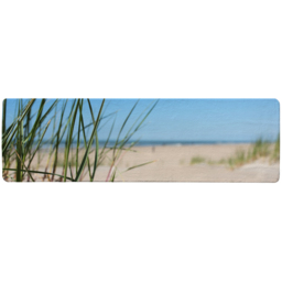 Grass in the sand dunes with the lake in the background Designer Runner Rug - Blue - thumbnail 2