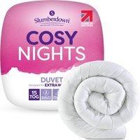 Slumberdown Cosy Nights 15 Tog Duvet - White / Super King